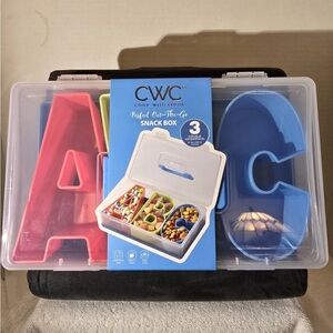 CWC Alphabet Snack Box - Red, Blue